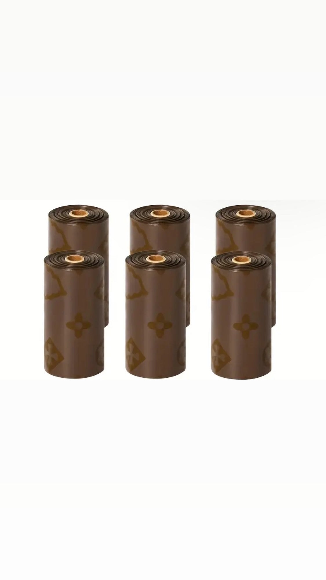 Luxury Designer Style Dog Poop Bags 6 Rolls 90 Bags