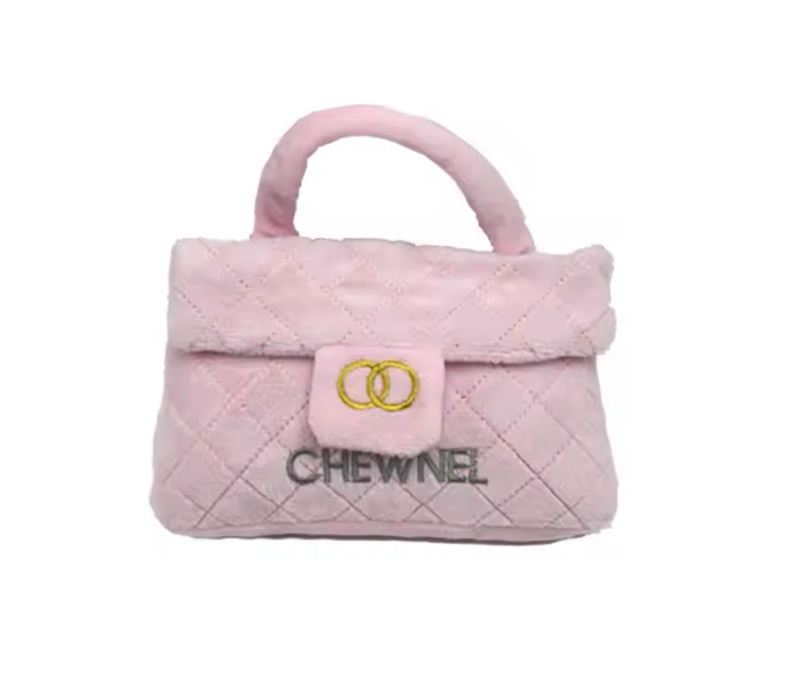 Handbag Dog Toy - Pink