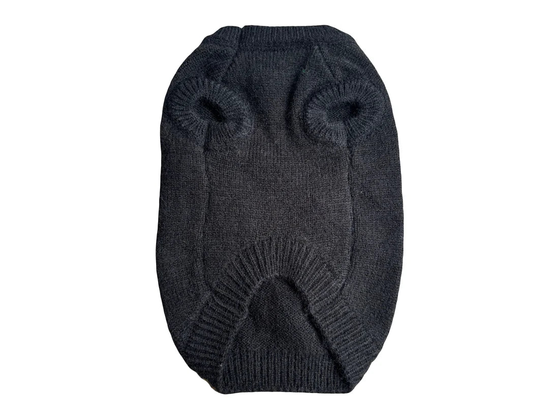 Sparkle Star Dog Jumper - Cream/Black