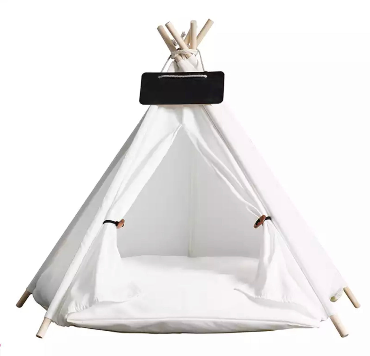 TeePee Dog Tent - White