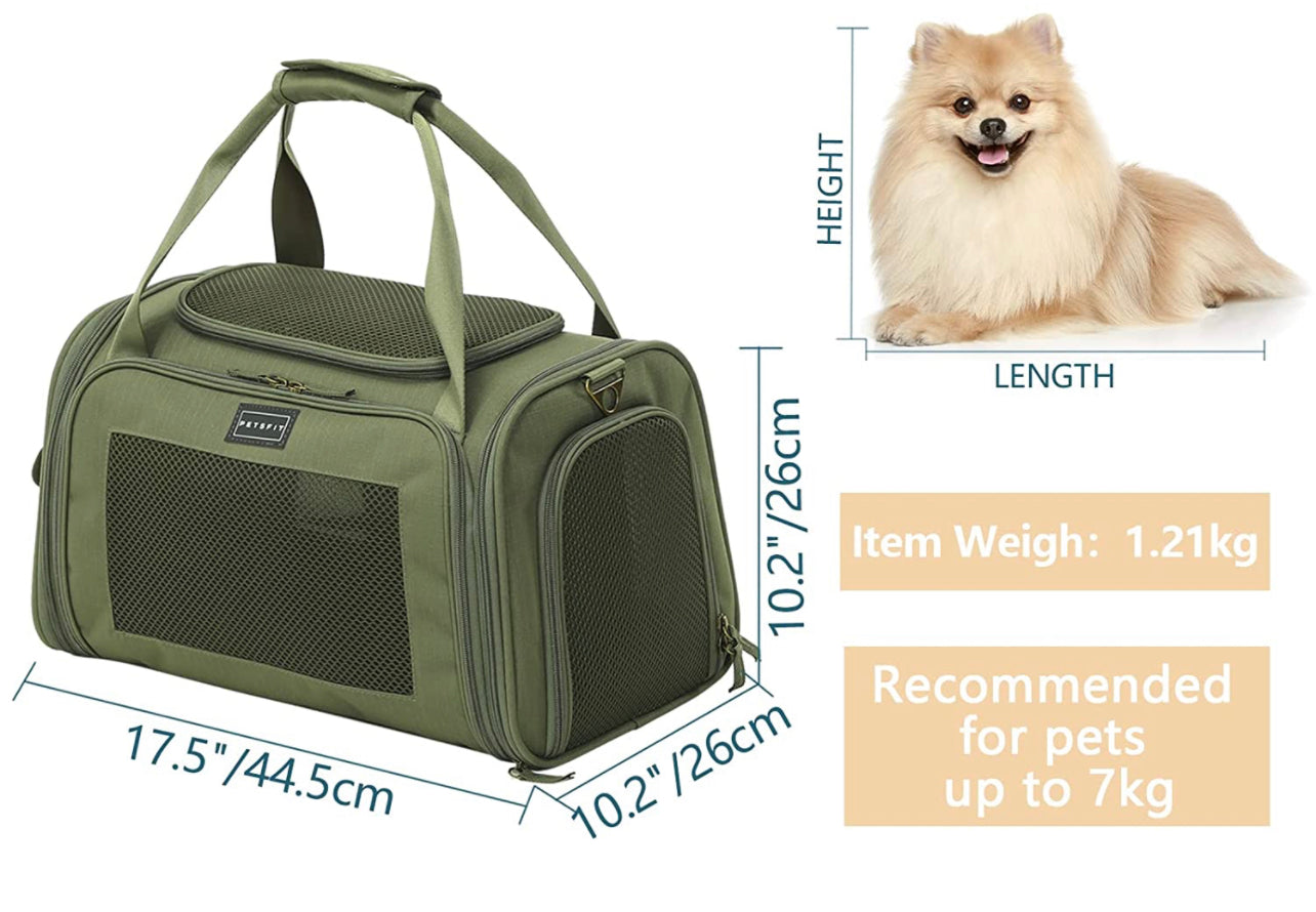 Pet Airline Approved Carrier - Khaki
