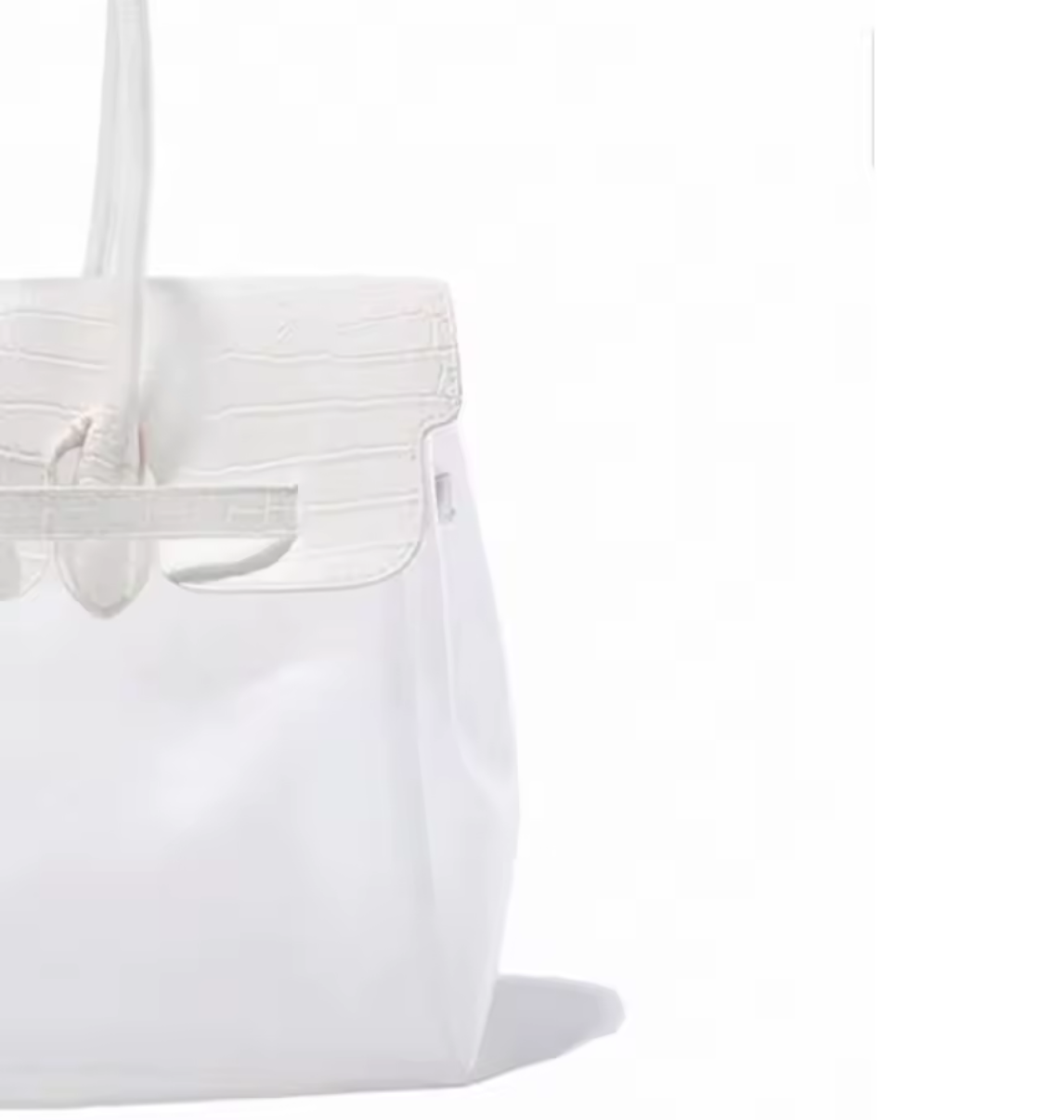 The Jelly Firkin Tote Bag - Crocodile White V2