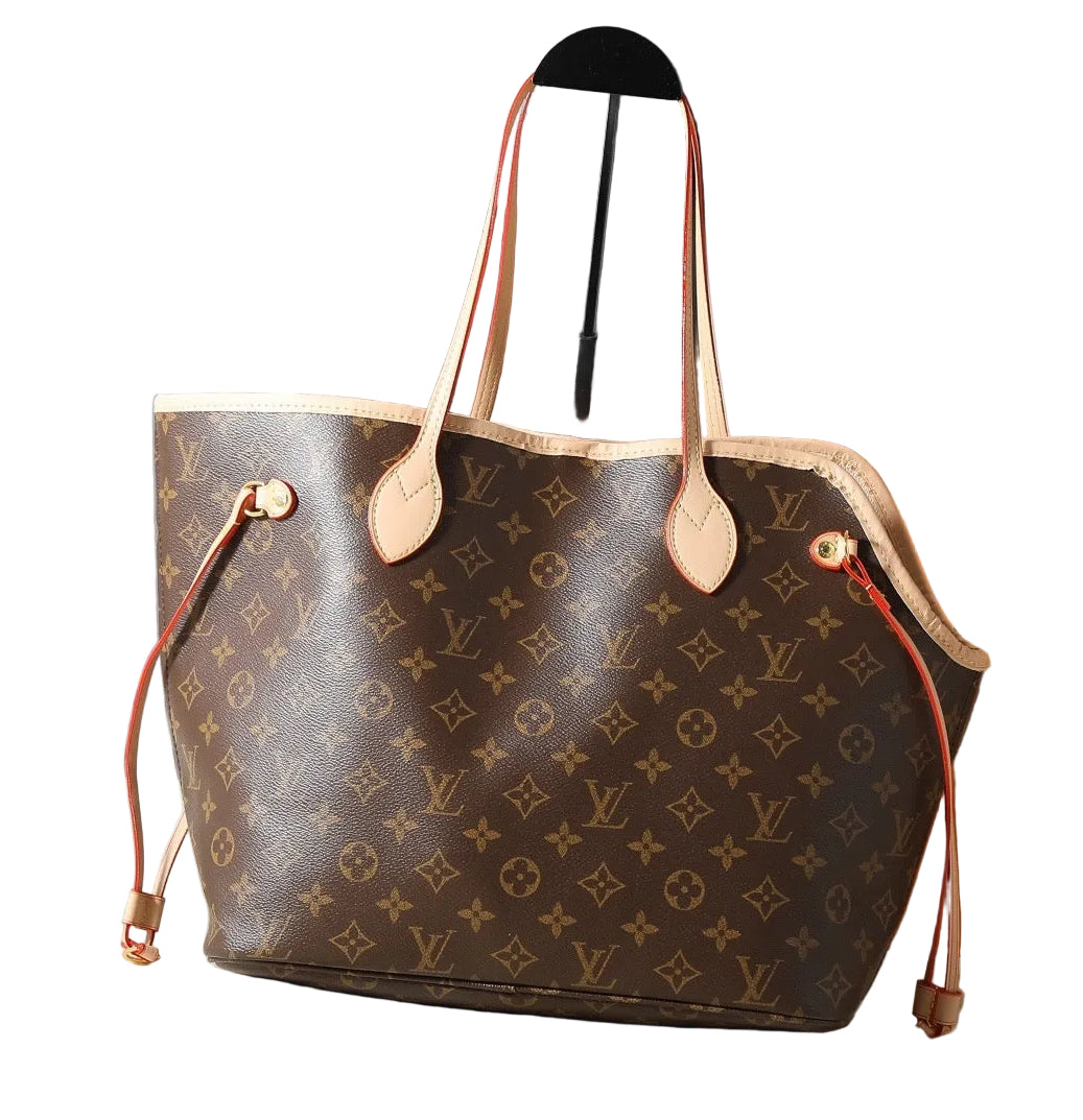 NeverWoof Luxury Bone Pet Carrier Tote Bag - Brown