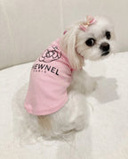 Chew Dog Slogan Rose Top - Pink