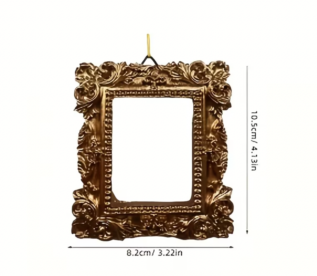 Rocco Baroque Ornate Dog Photo Frame Christmas Tree Ornament - Gold