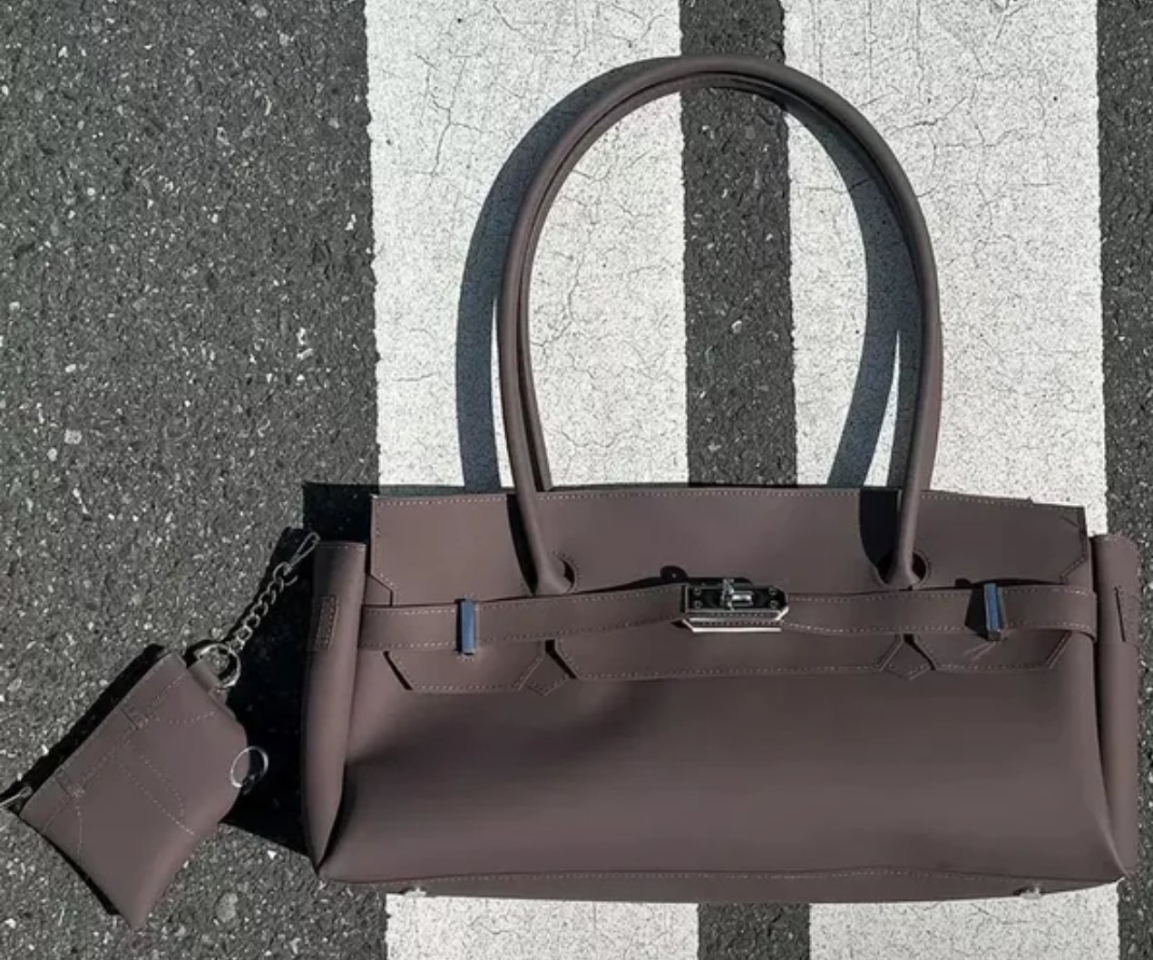 The Jelly Firkin Baguette Bag - Chocolate Brown
