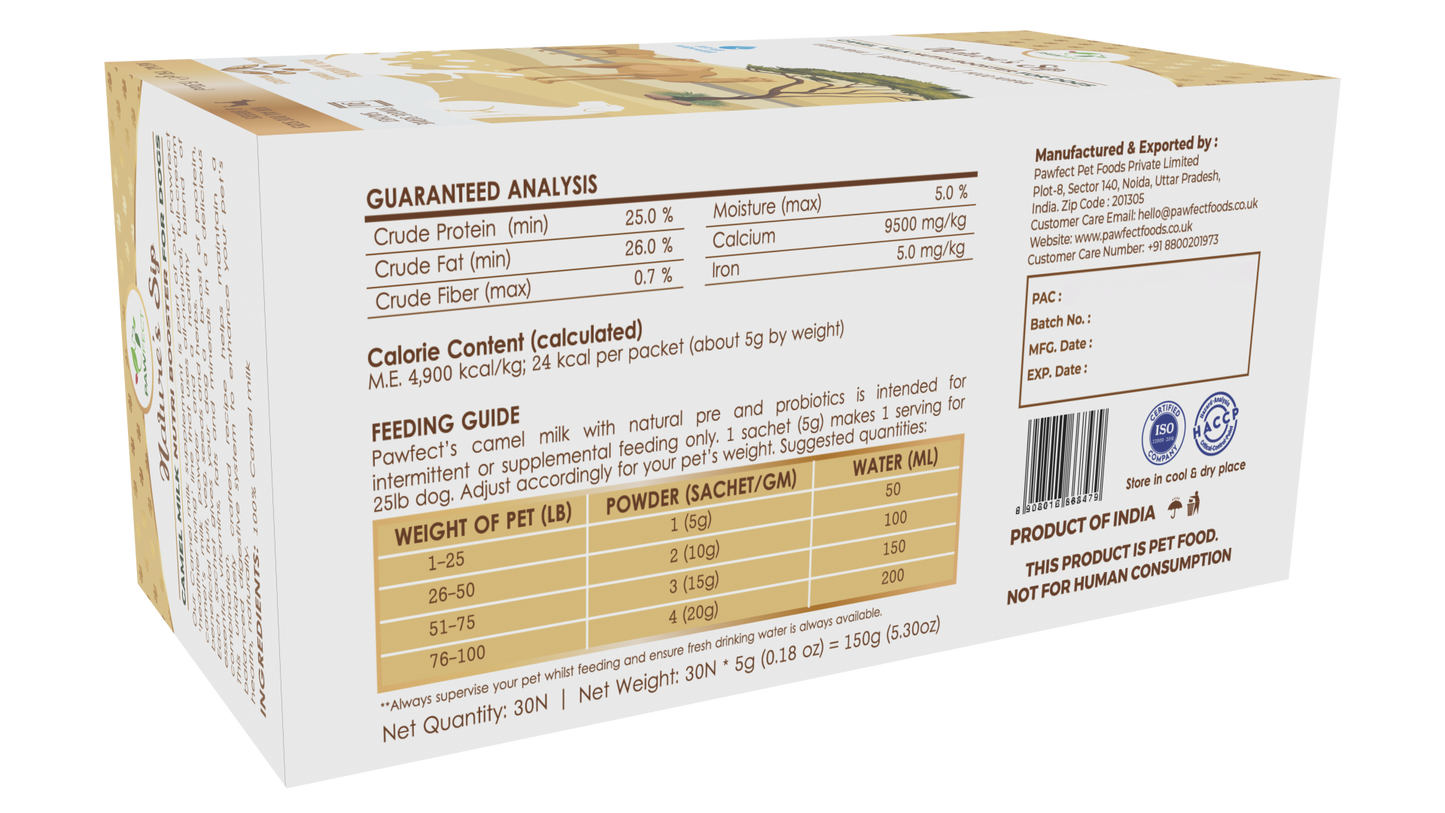 Nature's Sip, 100% Camel Milk for Dogs 150g/5.29oz