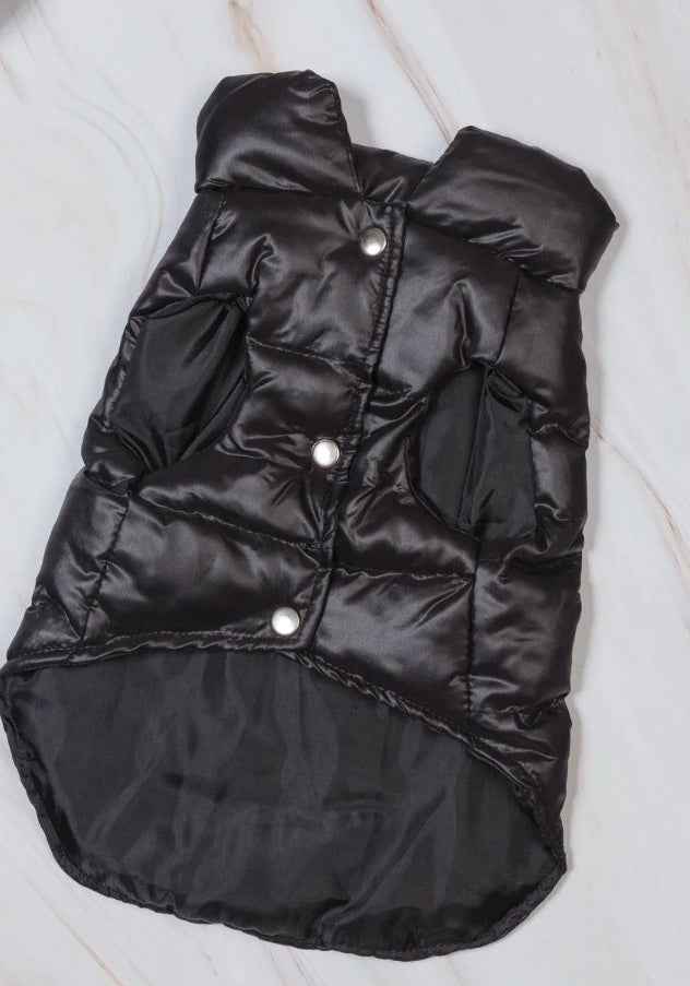 Pomcler Dog Padded Gilet Jacket - Black