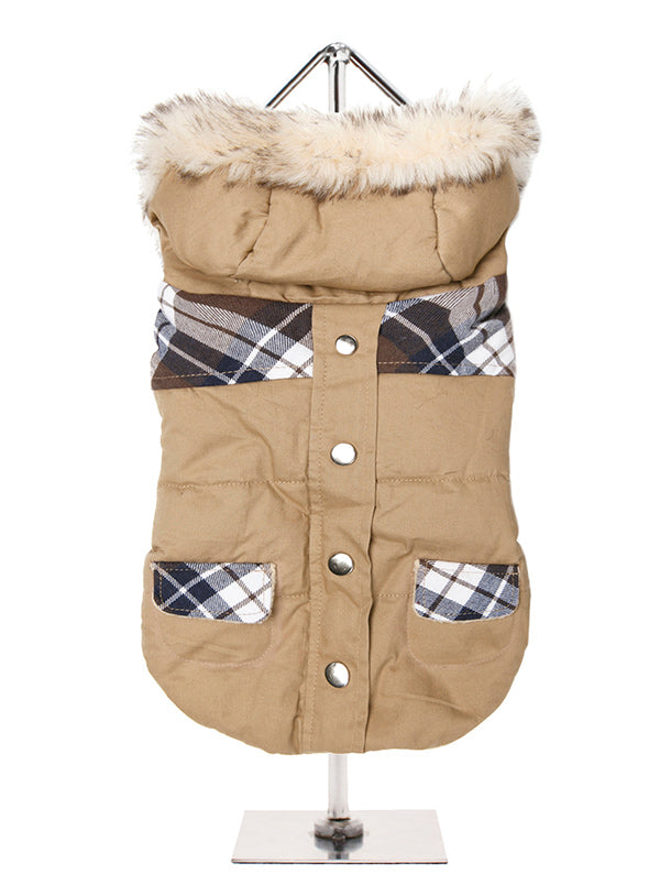 Bremar Tartan Trimmed Dog Parka