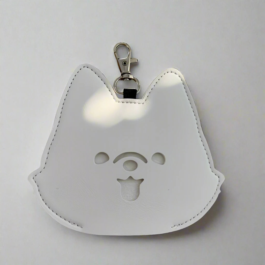 Pomeranian Poop Bag Dispenser - White