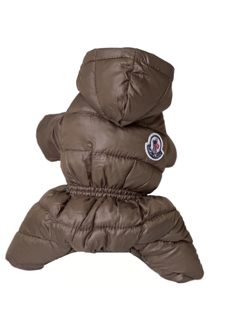 Four-legged Padded Dog Coat - Brown
