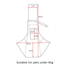Dog Sling Carrier - Beige