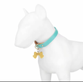 Personalized Name Bow Dog Pendant ID Tag - Gold/Silver