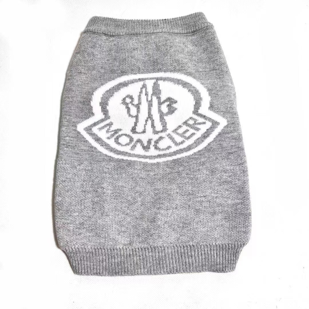 Bonecler Knitted Dog Jumper - Grey