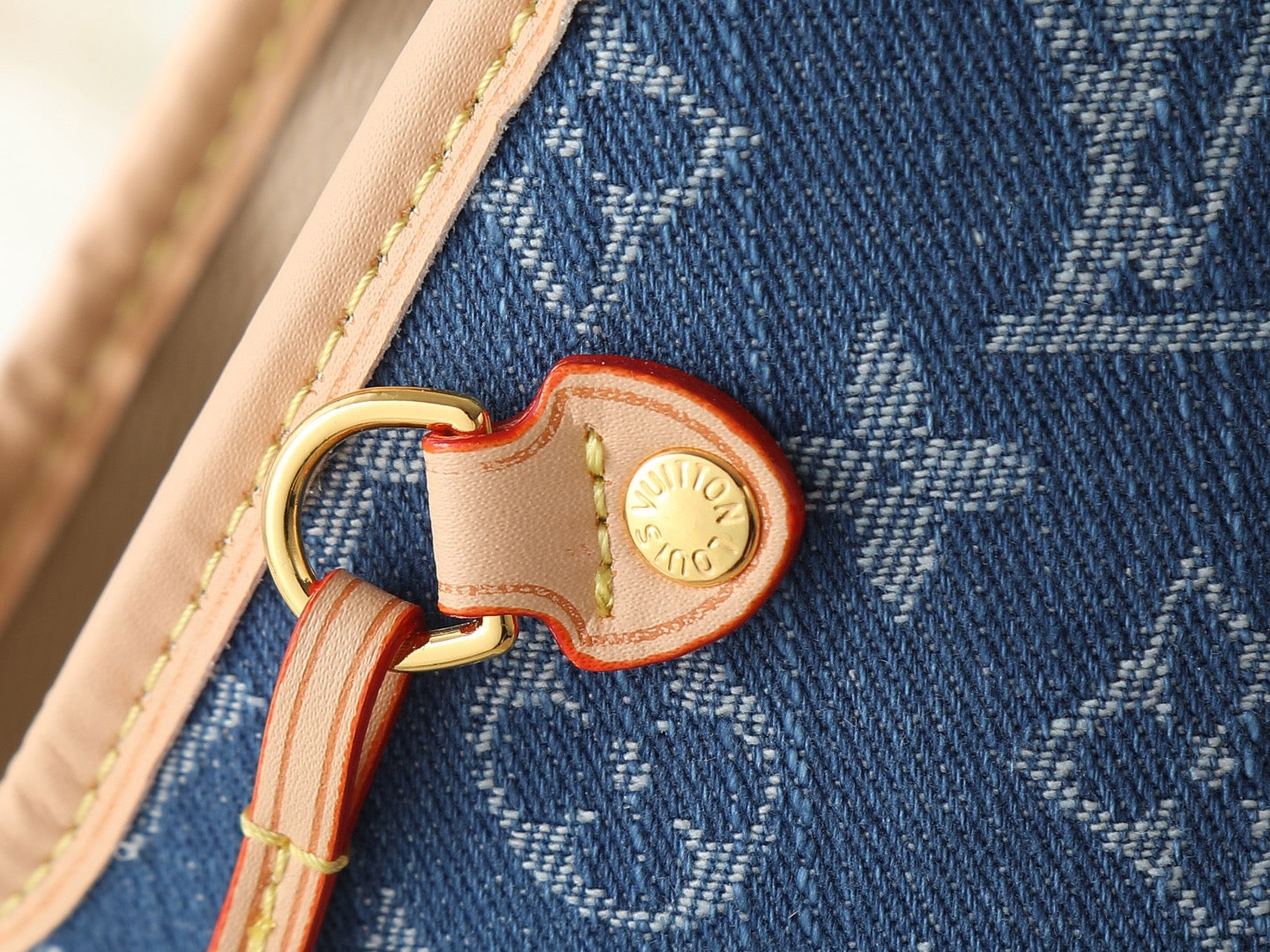 Woof Luxury Bone Pet Carrier Tote Bag - Blue Denim