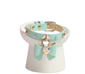 Faux Leather Bling Rhinestone Dog Collar in Mint
