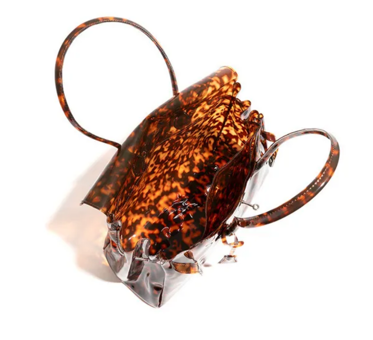 The Jelly Firkin Tote Bag - Leopard Tortoise Shell Brown