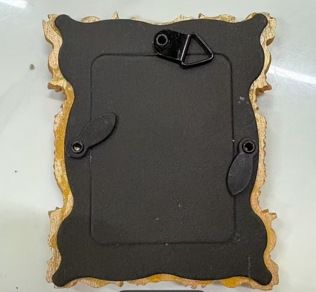 Rocco Baroque Ornate Dog Photo Frame Christmas Tree Ornament - Gold