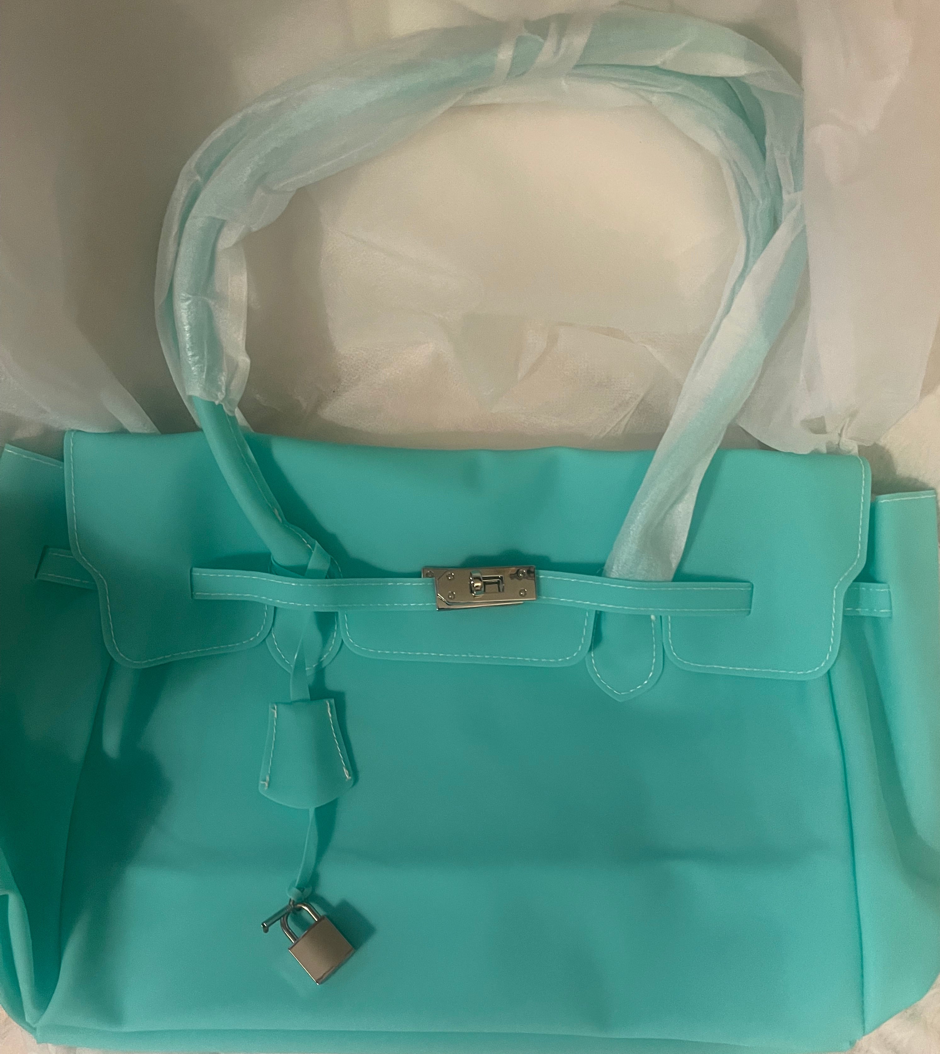 The Jelly Firkin Matte Tote Bag - Turquoise
