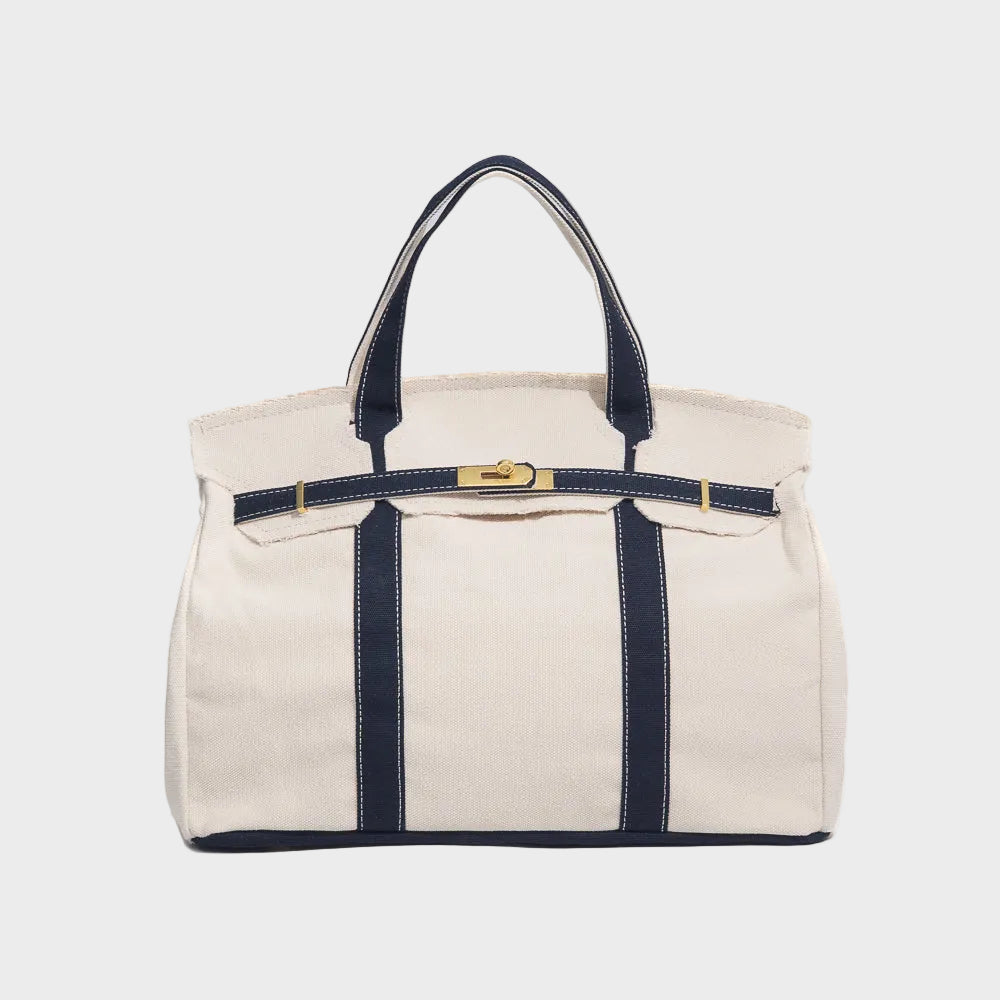 Canvas Boatkin Tote Bag - Navy