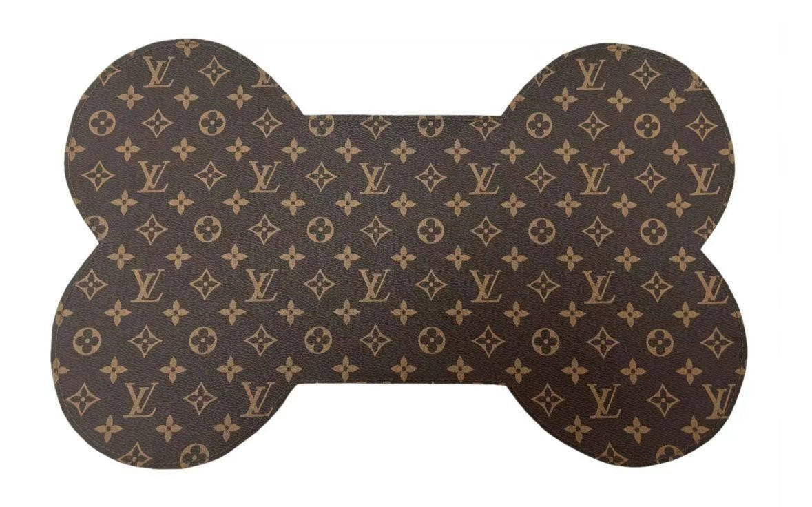Luxury Dog Feeding Mat - Brown