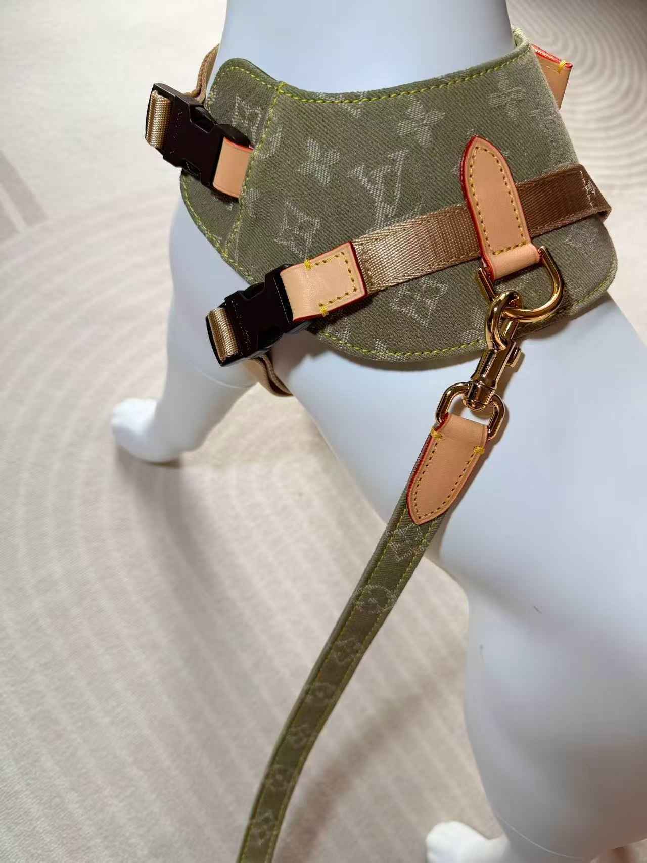 Woof Luxury Dog Harness - Khaki