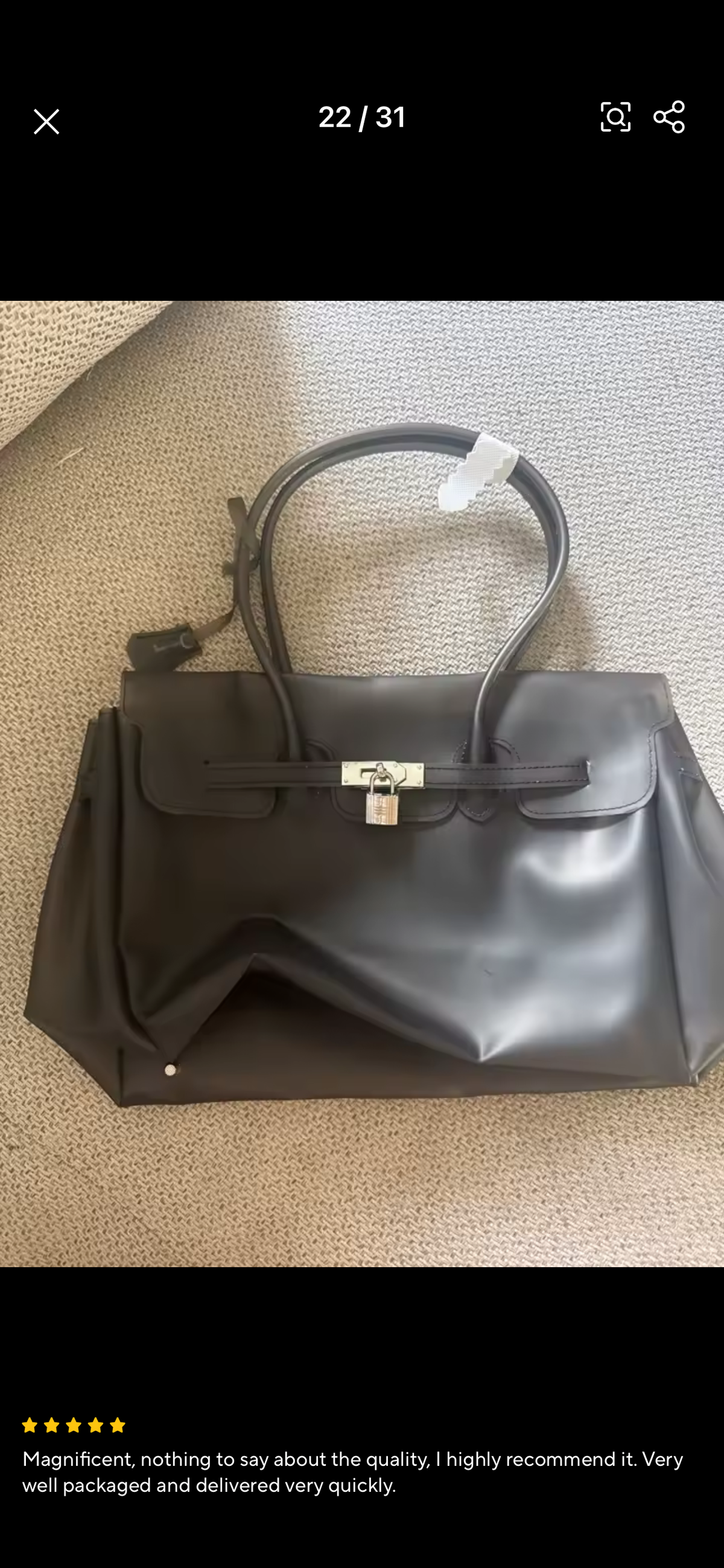 The Jelly Firkin Tote Bag - Transparent Black