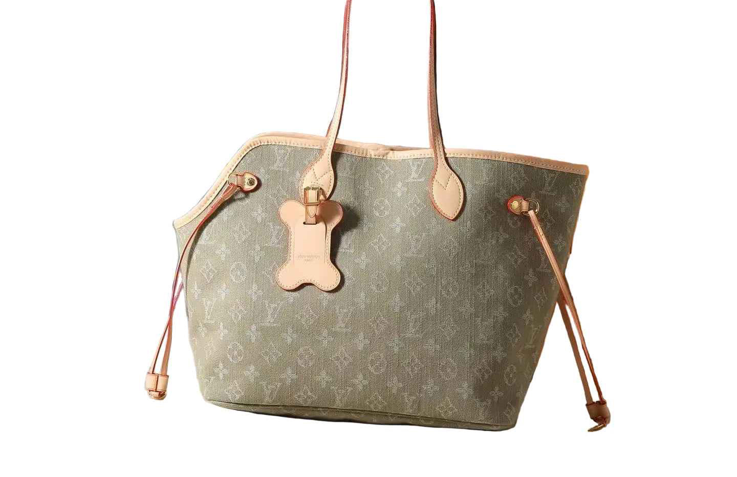 Woof Luxury Bone Pet Carrier Tote Bag - Khaki