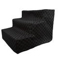 Designer 3 Step Dog Stairs - Black