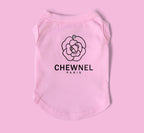 Chew Dog Slogan Rose Top - Pink