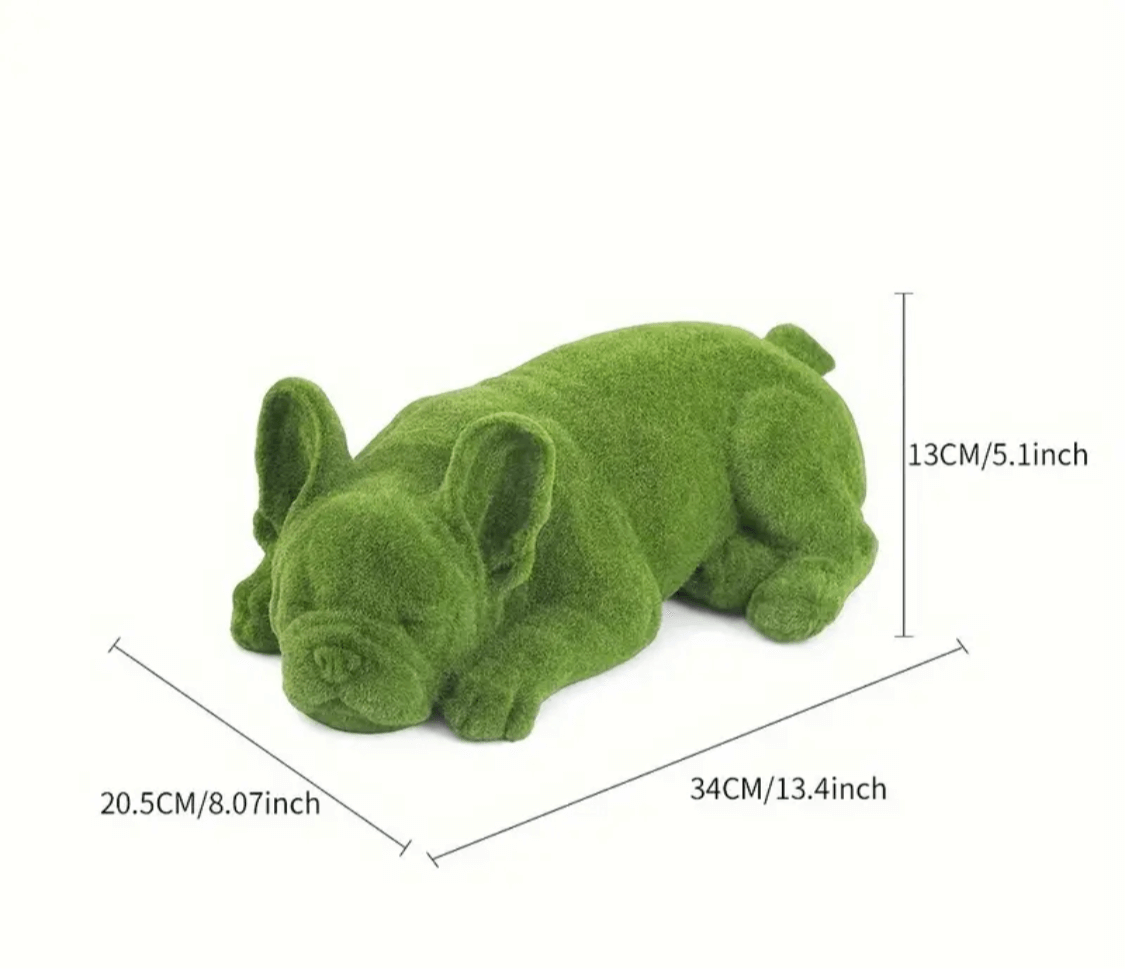 Resin French Bulldog Garden Grass Ornament