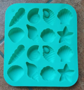 Silicone Seashell Ice Cube Dog Frozen Treats Mould - Aqua