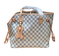 Woof Luxury Bone Vintage Heritage Pet Carrier Tote Bag - Ebene White