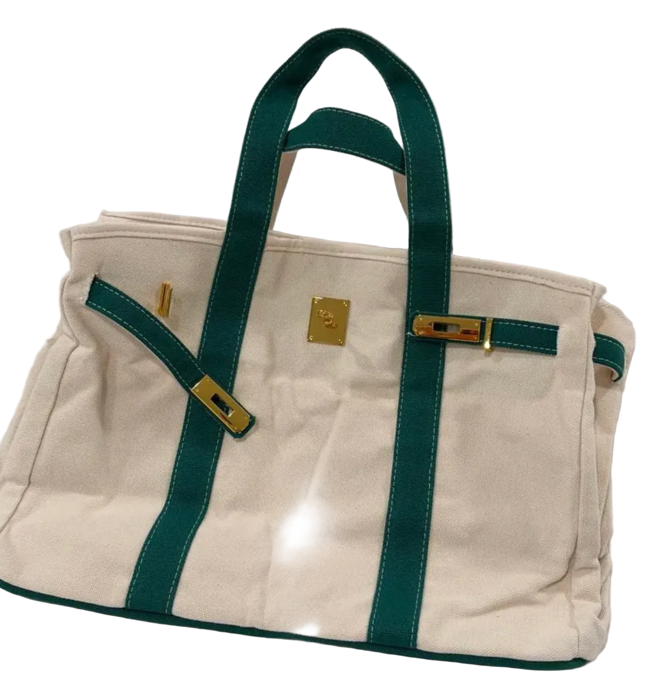 Canvas Boatkin Tote Bag - Emerald Green