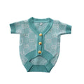 Pucci Dog Cardigan Gold Buttons - Turquoise