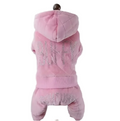 Poochi Couture Dog Quilted Embellishment Tracksuit All-In-One - Pink
