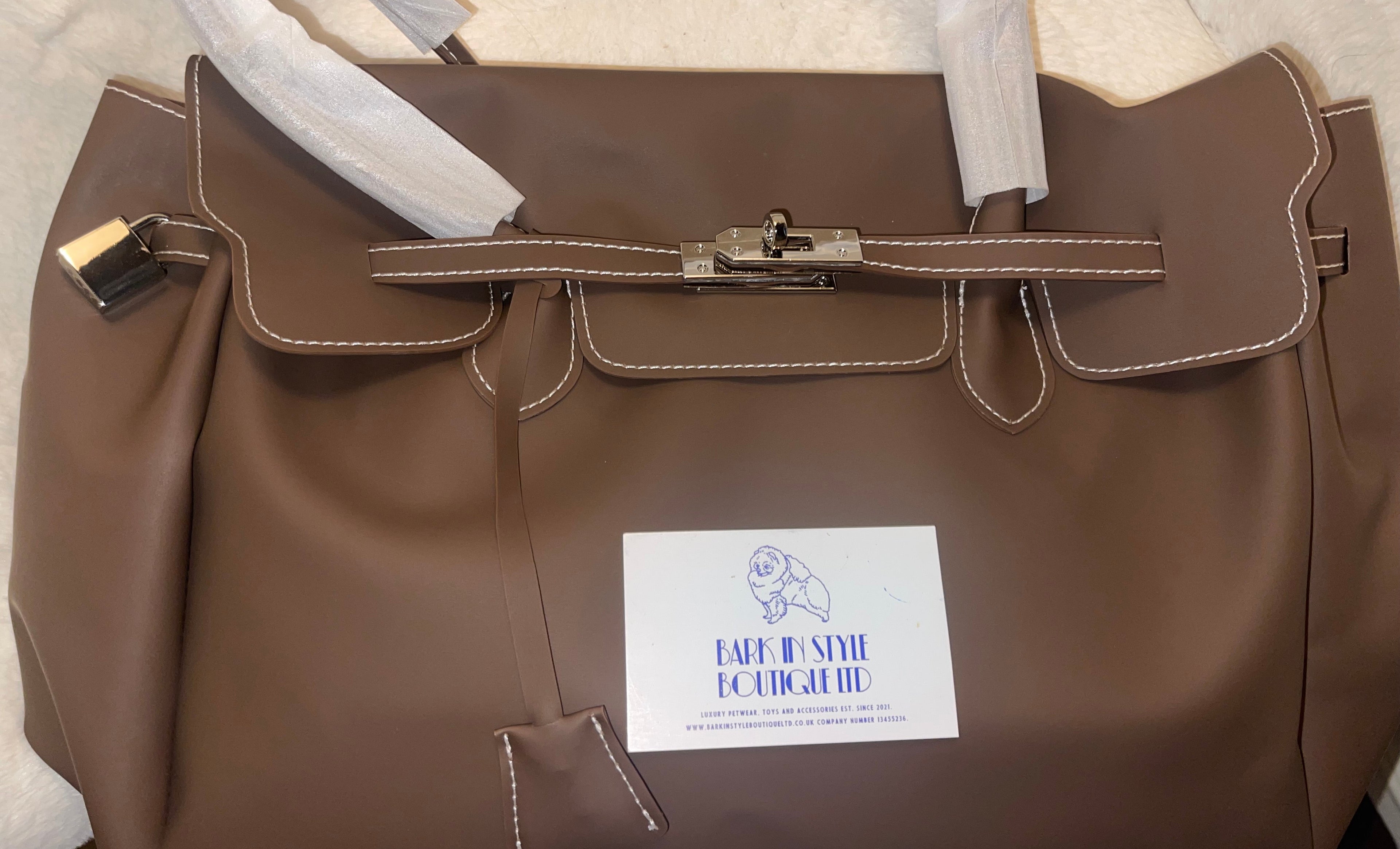 The Jelly Firkin Matte Tote Bag - Chocolate Brown