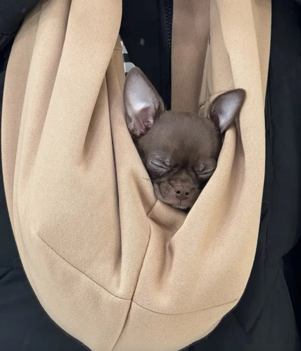 Crossbody Dog Sling - Beige