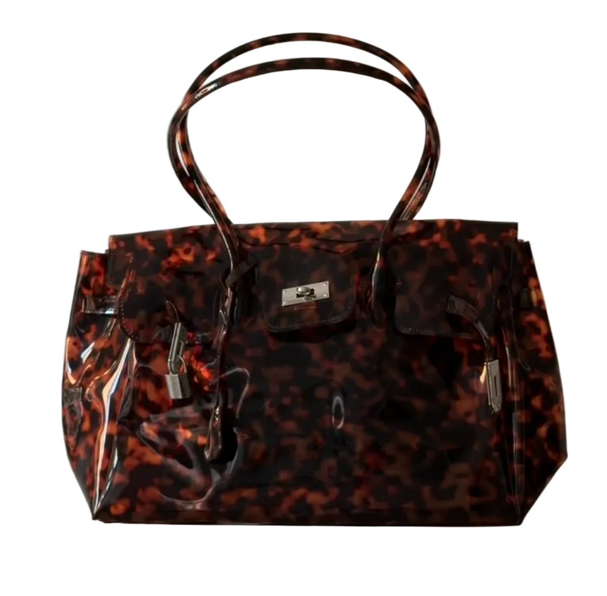 The Jelly Firkin Tote Bag - Leopard Tortoise Shell Brown