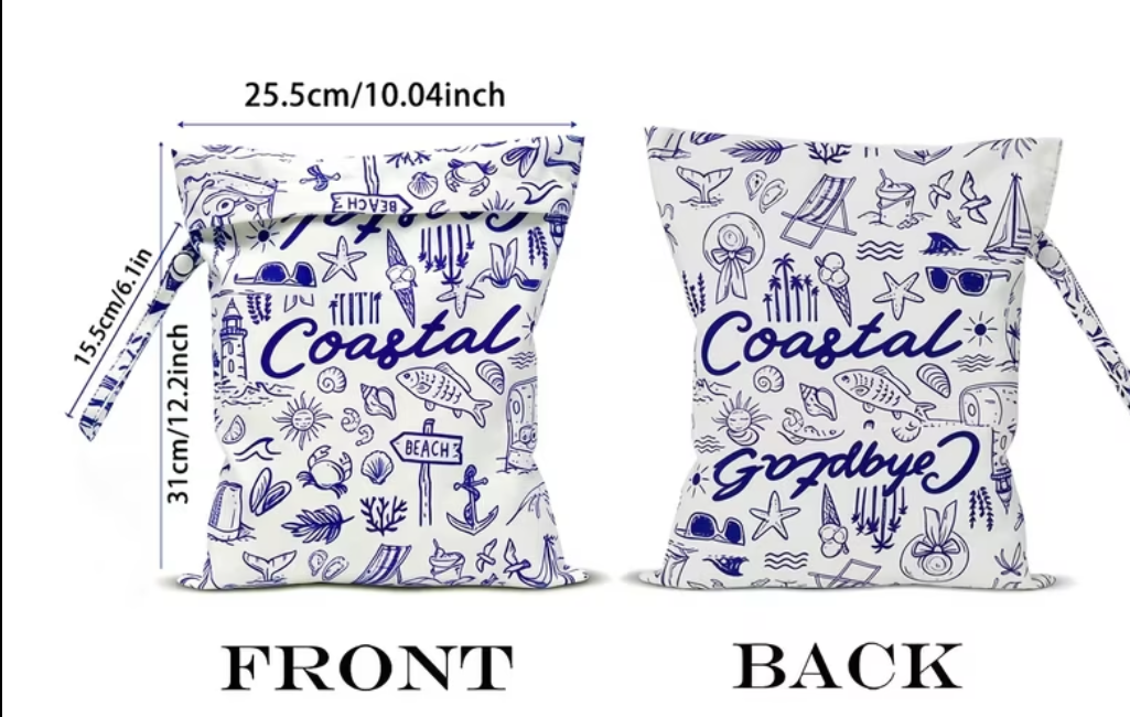 Wet Beach Costal Bag - Blue/White