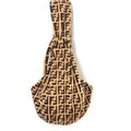 Faux Fur Designer Dog Pet Sling Carrier - Brown/Black