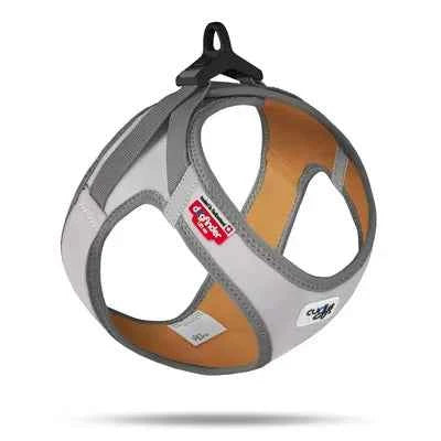 Curli Glow in Dark Clasp Vest Dog Harness - Grey