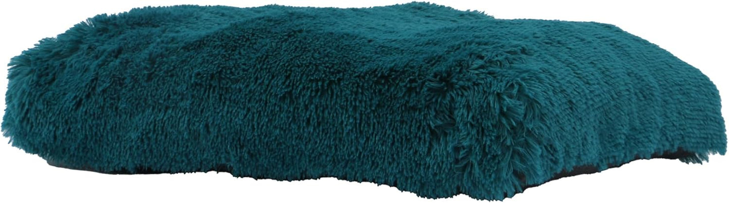 Ancol Teal Super Plush Dog Bed 100x70cm