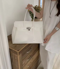 The Jelly Firkin Matt Tote Bag - White