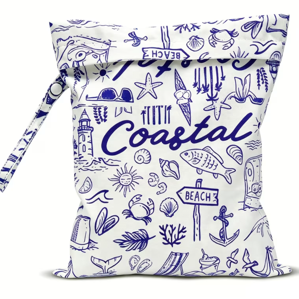 Wet Beach Costal Bag - Blue/White