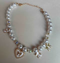 Pearls Paws & Bows Dog Necklace