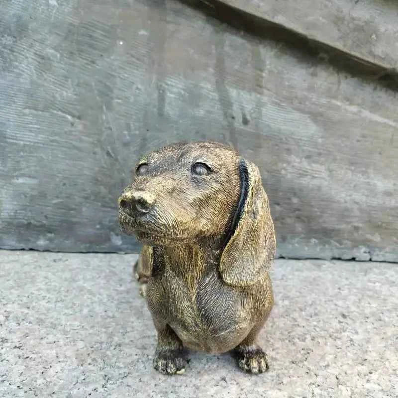Bronze Dachshund Luxury Resin Ornament