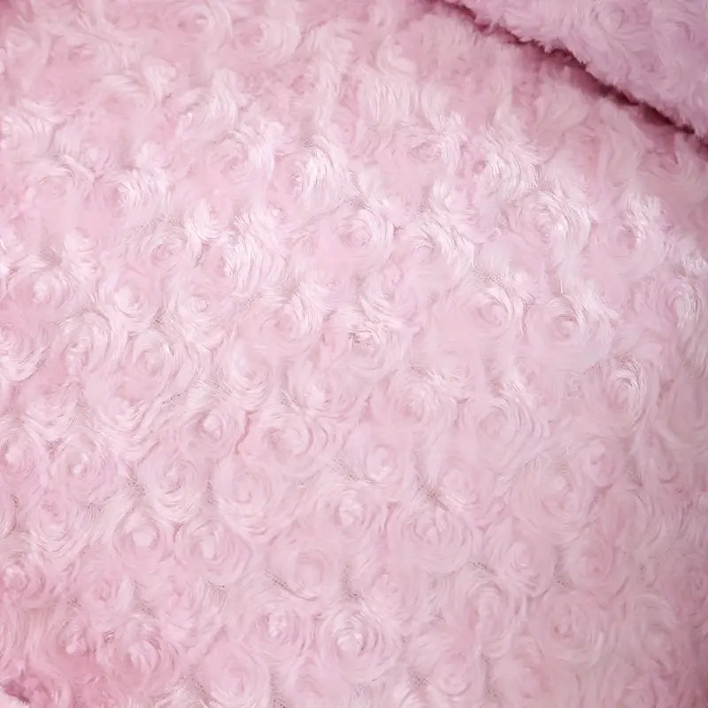 Rosebud Plush Dog Bed - Pink
