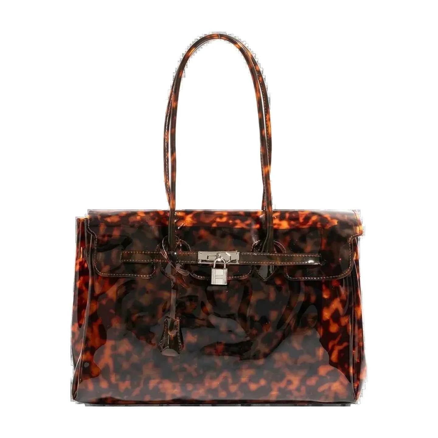 The Jelly Firkin Tote Bag - Tortoise Shell Brown