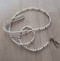 Faux Pearl & Rhinestone Dog Leash